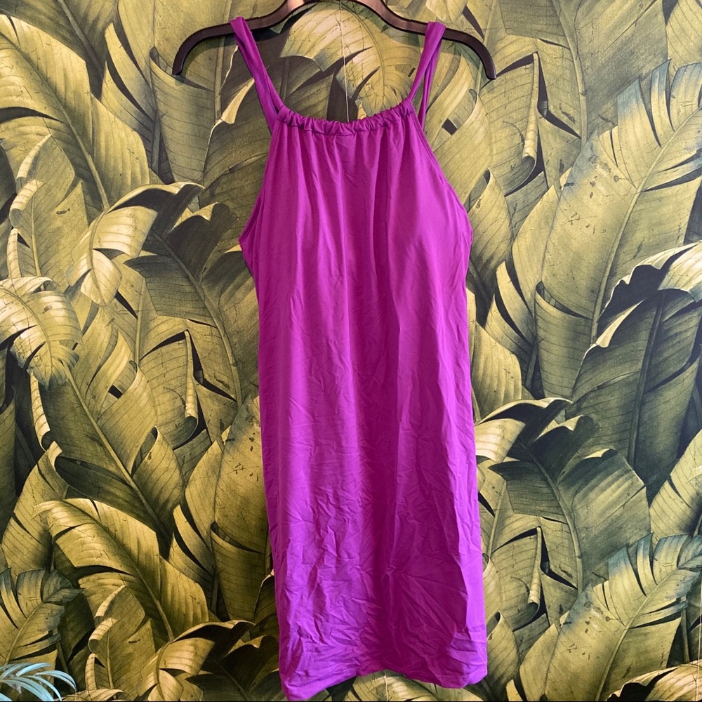 Athleta dress with built in bra and tie in back